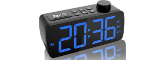 YUES digitale wekker voor kinderen met kalender en thermometer, 7
