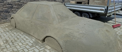 creatief met parkeerplaats