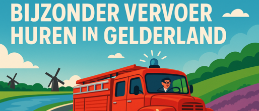 Bijzonder vervoer huren in Gelderland? Stap in onze vrolijke brandweerauto