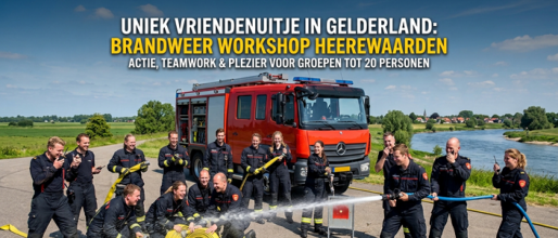 Vriendenuitje 20 personen Gelderland? Beleef samen een onvergetelijke brandweer workshop