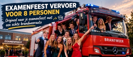Examenfeest vervoer voor 8 personen: origineel én betaalbaar naar je examenfeest