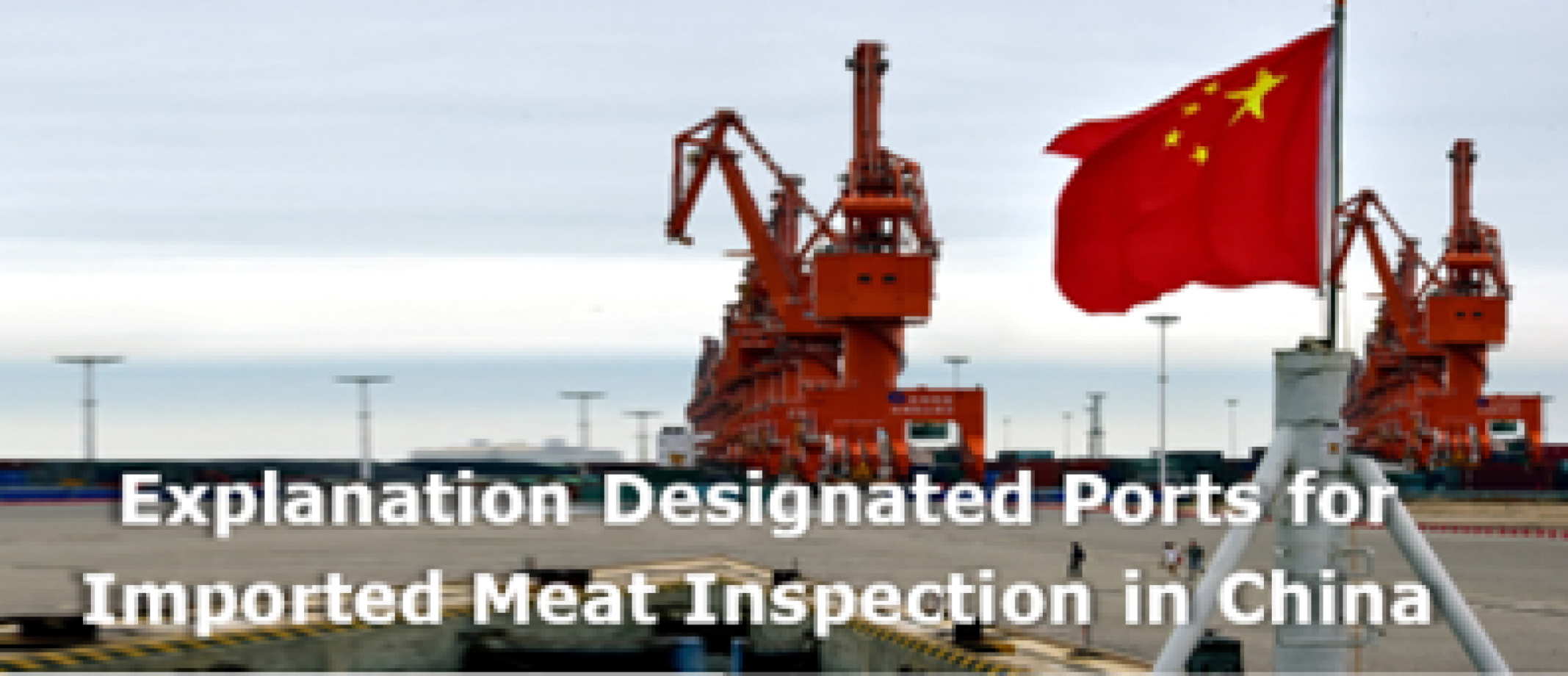 Explanation China designated ports for imported meat inspection (New)
