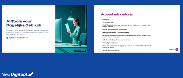 recap webinar 07/05/2025 Zo zet je artificiële intelligentie in voor echte tijdswinst, inzicht en advies