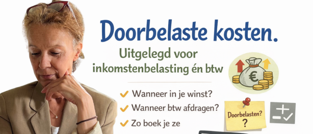 Doorbelaste kosten, hoe verwerk je die in Moneybird