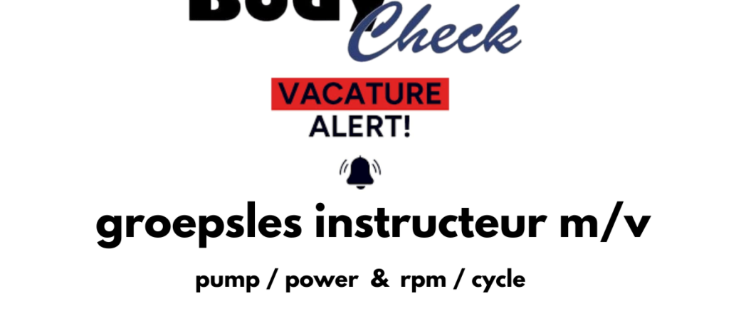 Vacature groepslesinstructeur M/V