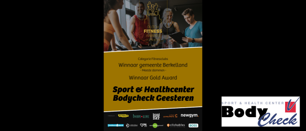 Bodycheck winnaar GOLD Award