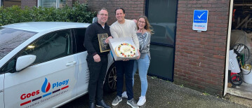 Dennis jubileumviering bij Goes Plooy!