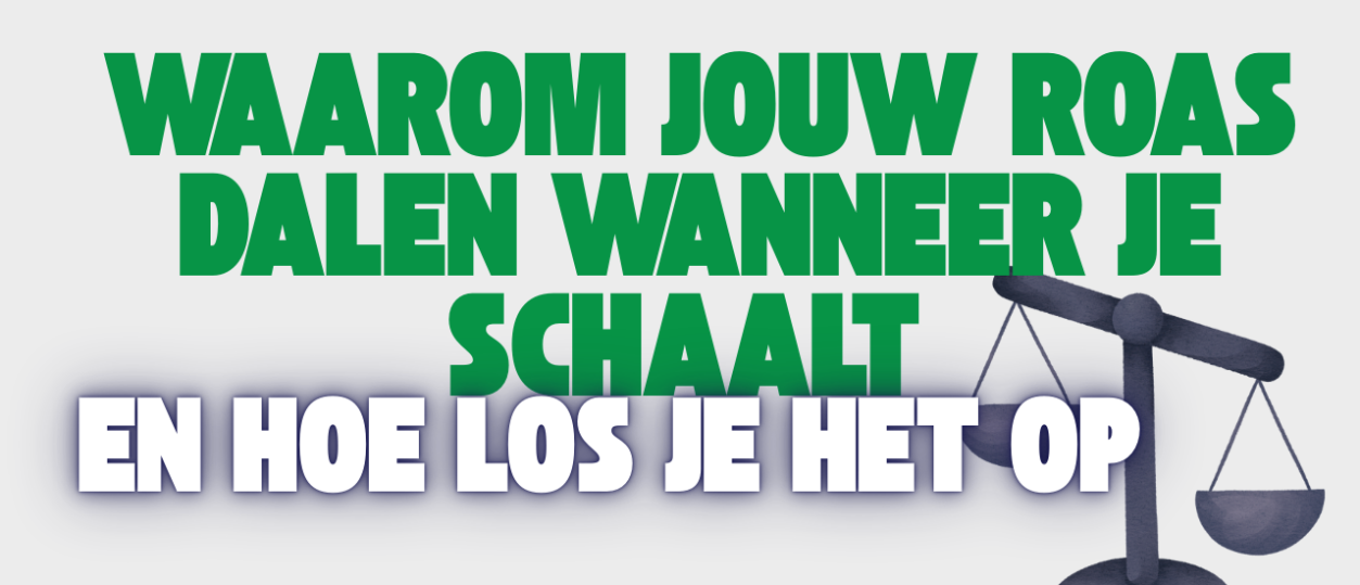 Waarom ROAS daalt bij opschalen van Google Ads voor e-commerce (en hoe dit op te lossen)