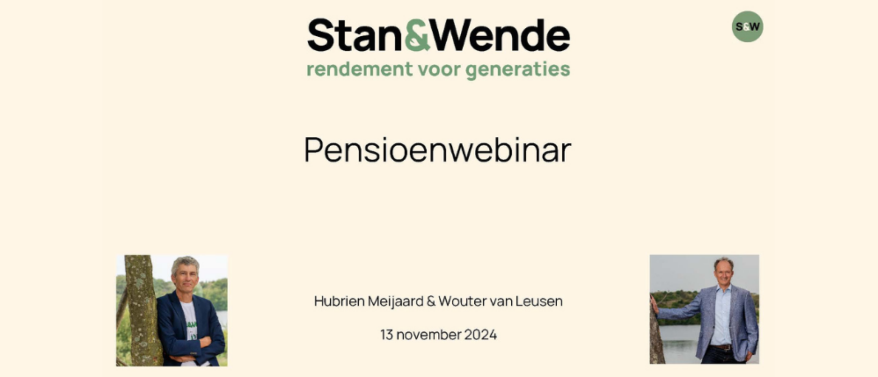 Pensioenwebinars 13 november 2024