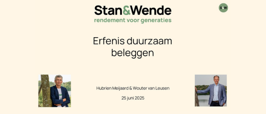 Webinar 25 juni 2025 - Erfenis duurzaam beleggen