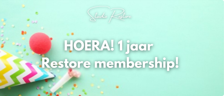 Hoera, het Restore membership met online Tikva bestaat 1 jaar😍