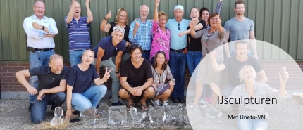 Midden in de zomer ijssculpturen?!