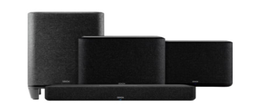 Denon Home Soundbar 550 + Denon Home 350 Duopack Zwart + Denon Home Subwoofer
