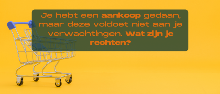 Wat te doen bij een product wat niet aan de verwachting voldoet?