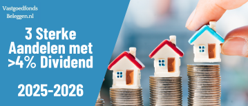 3 sterke aandelen met circa 4% dividend (of hoger) kopen voor 2025/2026
