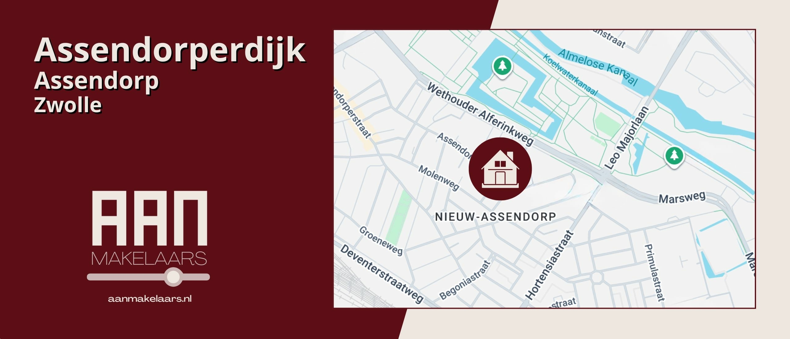 Assendorperdijk 178 Zwolle in Nieuw-Assendorp jaren ’30 woning met zonnige tuin en vier slaapkamers | AAN Makelaars