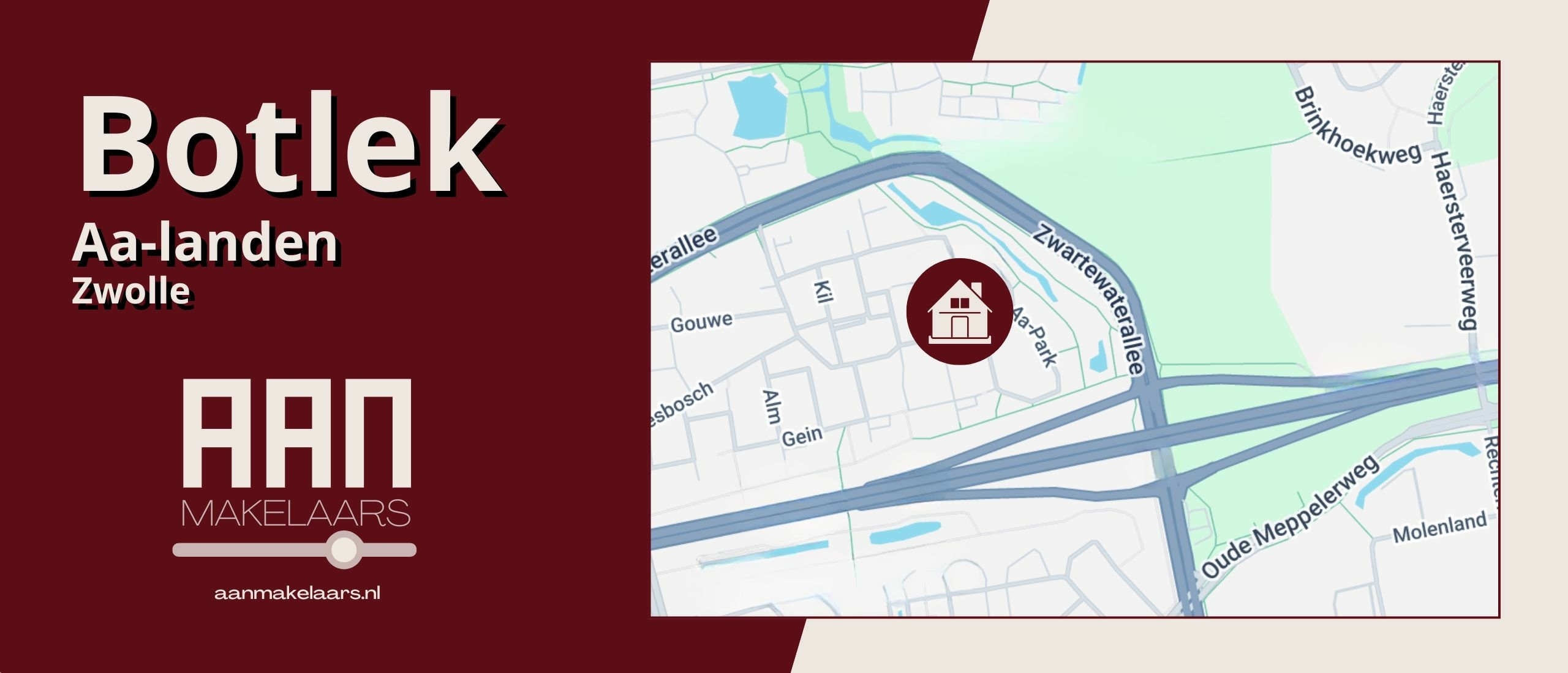 Botlek 22 Zwolle – drive-in woning in Aa-landen met tuin op zuiden | AAN Makelaars