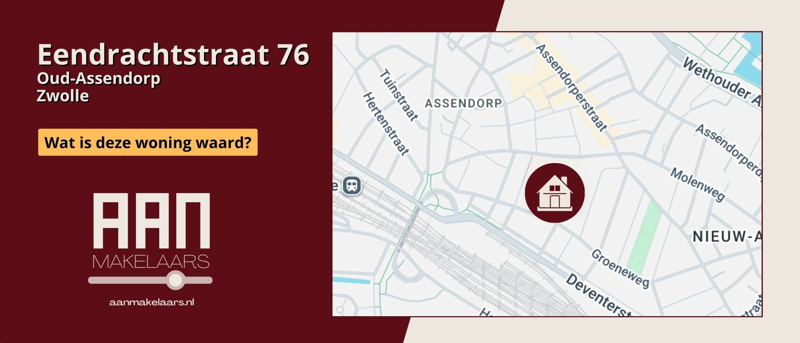 Eendrachtstraat 76 Zwolle – Wat is deze woning waard? | AAN Makelaars