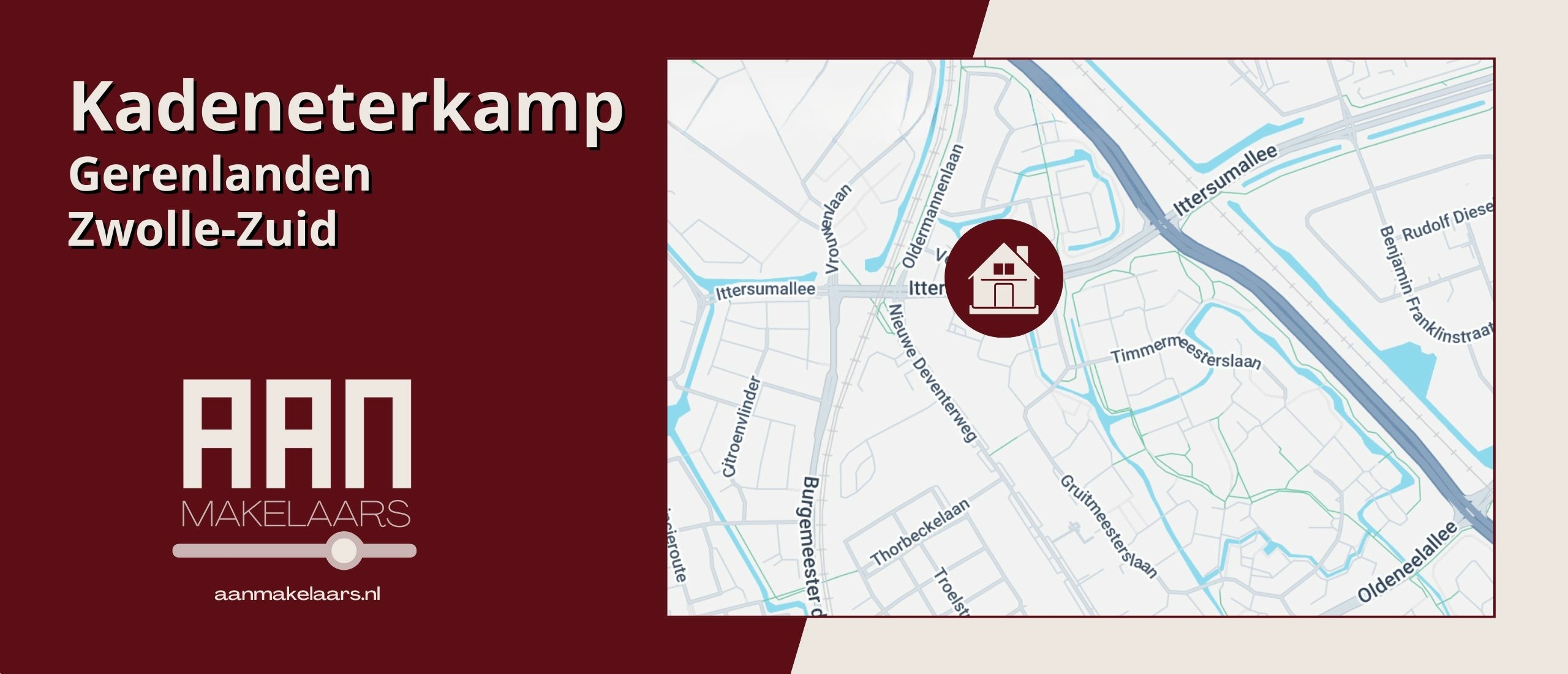 Kadeneterkamp 8 Zwolle – eengezinswoning aan het water met zonnige tuin en energielabel A | AAN Makelaars