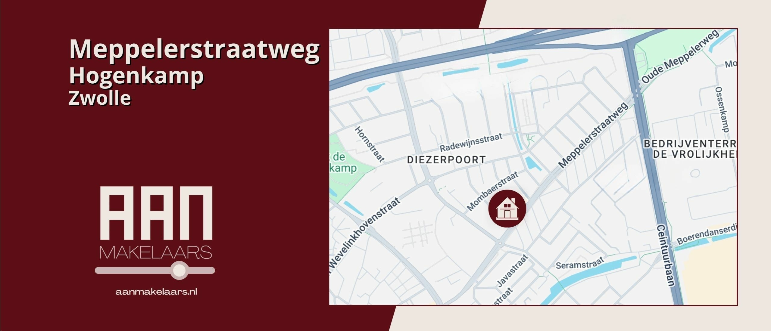 Karakteristieke eindwoning aan de Meppelerstraatweg in Zwolle, ontworpen door de Zwolse architect Meijerink in de jaren vijftig | AAN Makelaars