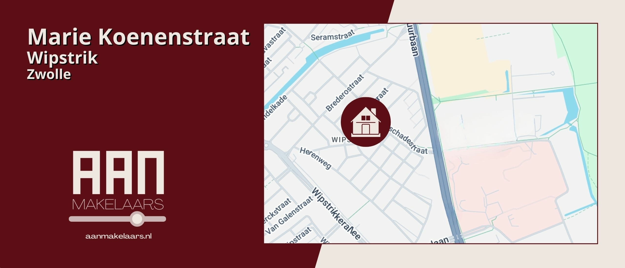 Marie Koenenstraat 25 Zwolle in Wipstrik Noord – vierkamer appartement met twee balkons en eigen berging | AAN Makelaars