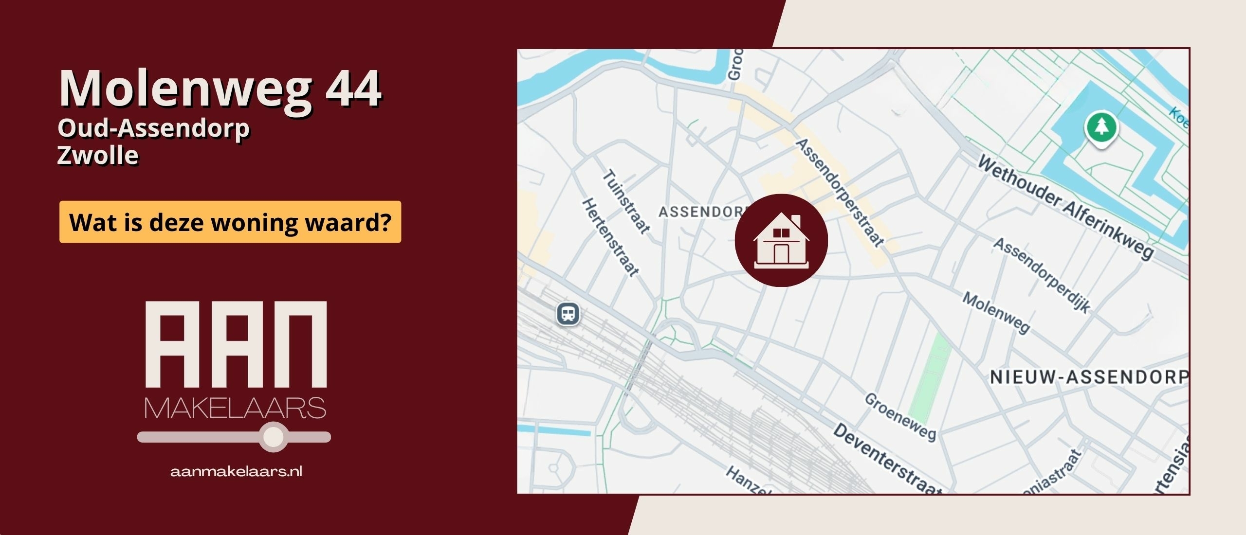Molenweg 44 Zwolle – Wat is deze woning waard? | AAN Makelaars