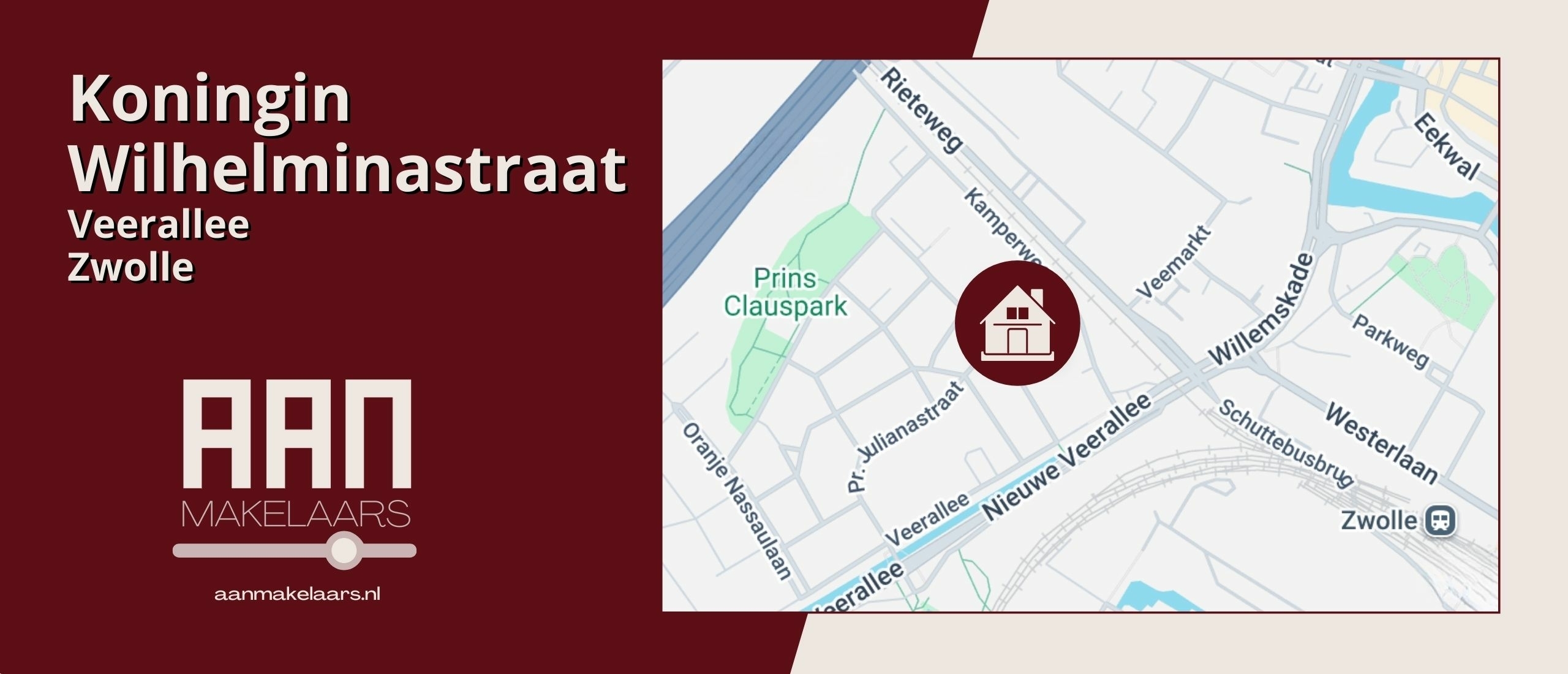 Monumentaal wonen in de Veerallee aan de Koningin Wilhelminastraat 18 in Zwolle, met hoge plafonds, kamer en-suite, serre en een diepe stadstuin | AAN Makelaars