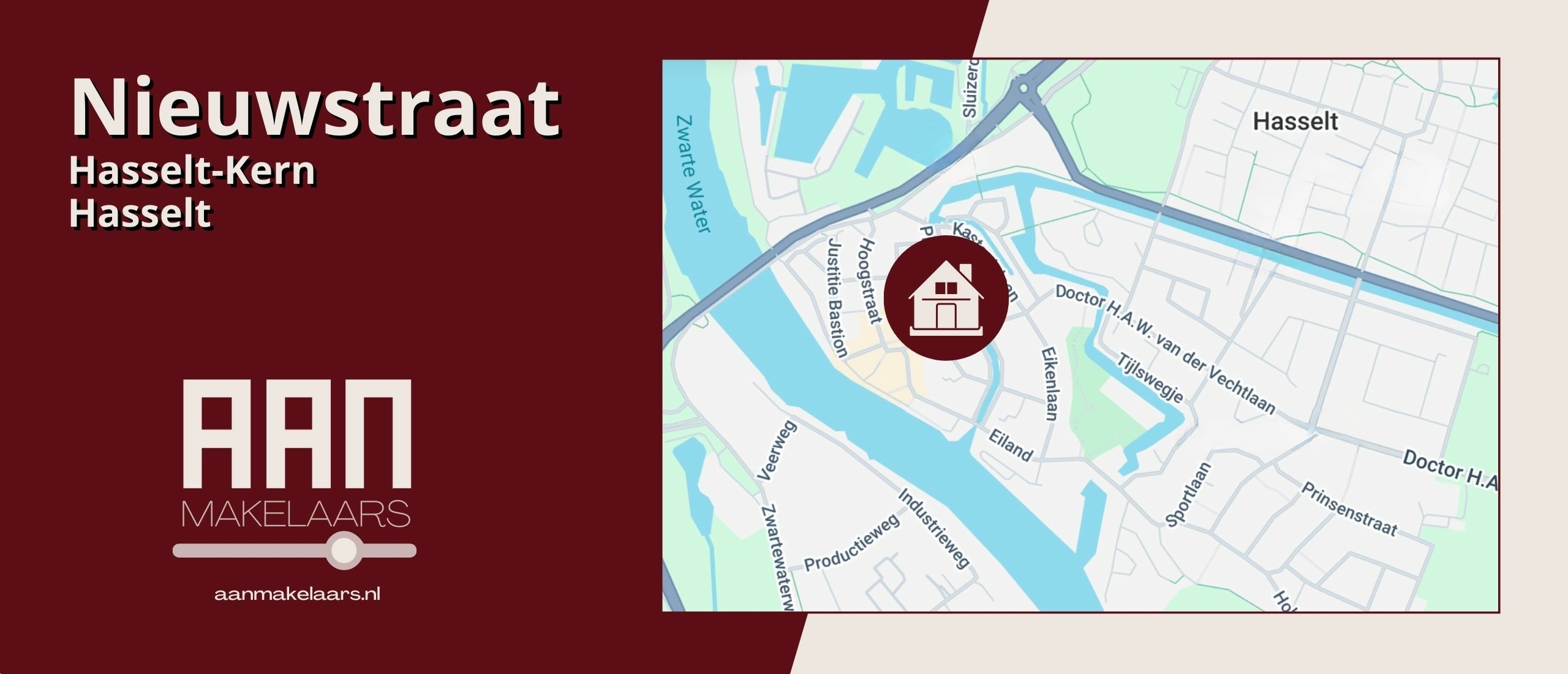 Nieuwstraat 14 Hasselt – gelijkvloerse stadswoning met karakter in Hasselt Kern | AAN Makelaars