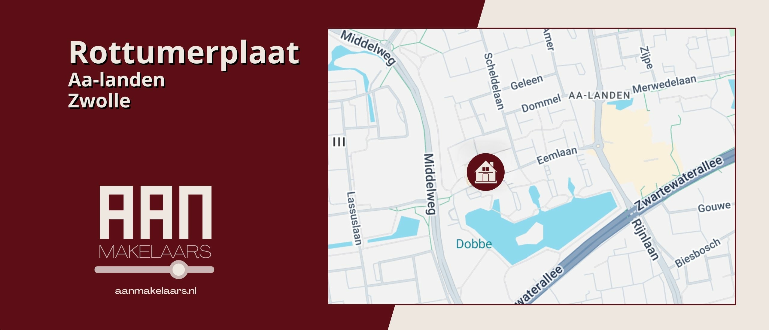 Rottumerplaat 51 Zwolle in Aa-landen-Midden met terras aan De Dobbe | AAN Makelaars