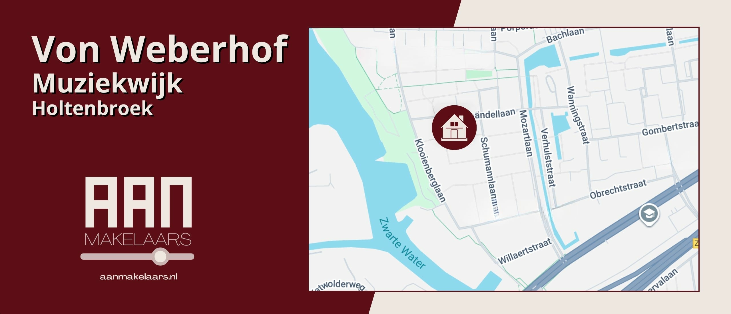 Von Weberhof 3 Zwolle in de Muziekwijk bij centrum en Zwartewater | AAN Makelaars