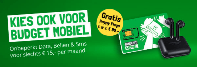 Happy plugs Budget mobiel