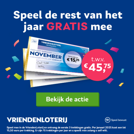 Vriendenloterij gratis kans