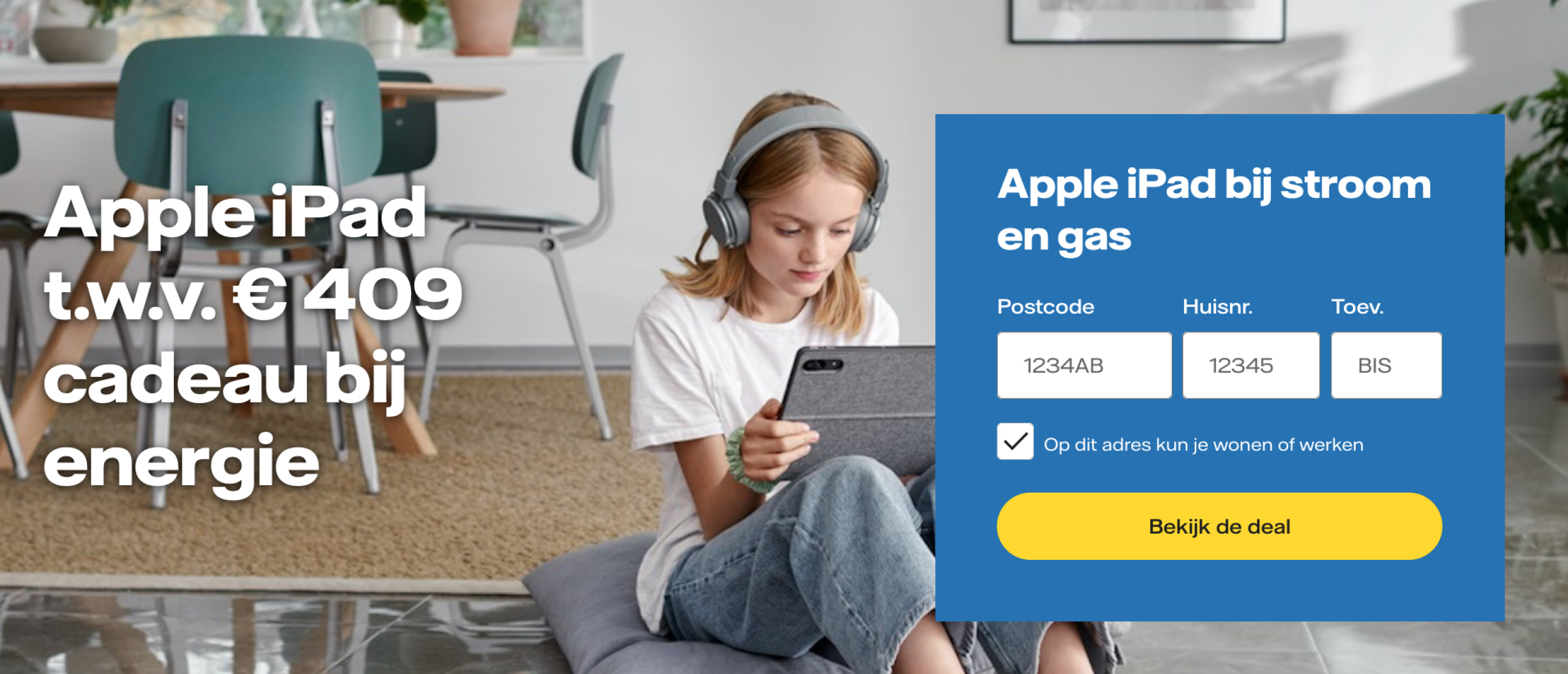 gratis ipad 11 bij vattenfall energie