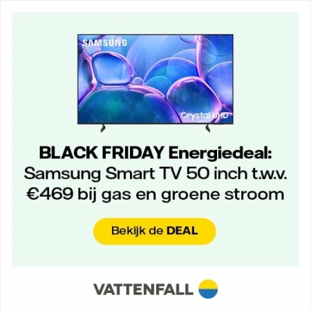 Gratis tv bij energie contract Black Friday