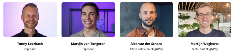 Het management team van Plug & Pay