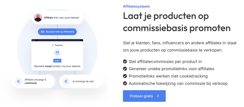 Plug & Pay Marketplace voor al je affiliate marketing samenwerkingen