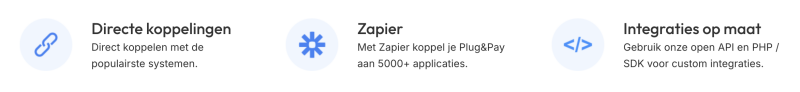 Plug & Pay software koppelingen