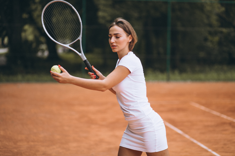 Kleine scherptediepte bij een sportfoto