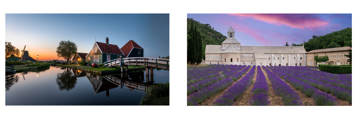 Landschapsfotografie bij Zaanse Schans in Abbaye de Sénanque