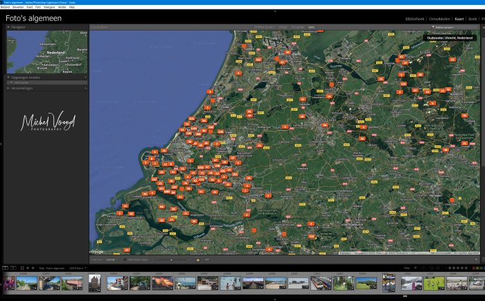 Lightroom kaart module
