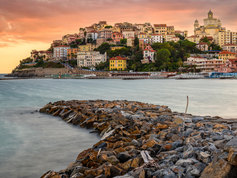 Imperia, Italië aan de Middellandse Zee
