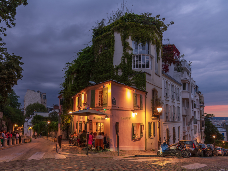 Restaurant in Montmartre, Parijs