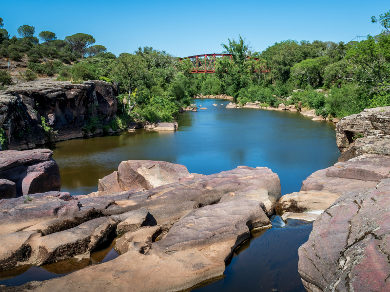 Rivier in Vidauban, Frankrijk