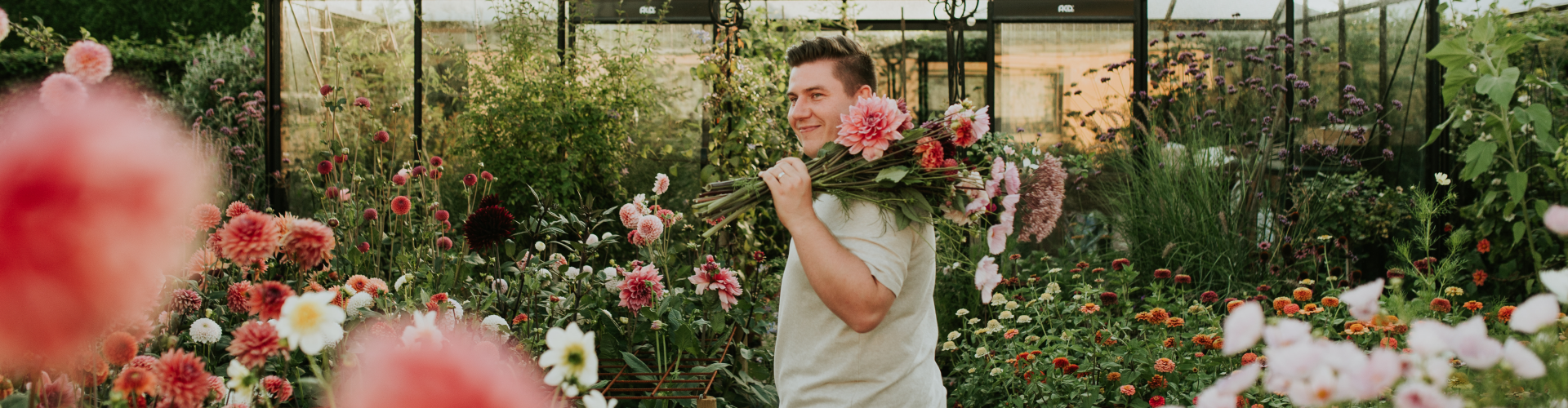 angelo in de tuin