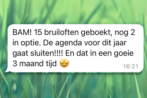 Meer boekingen als bruidsfotograaf