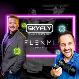 SkyFly en FLEXMI fotografie trouwfeesten