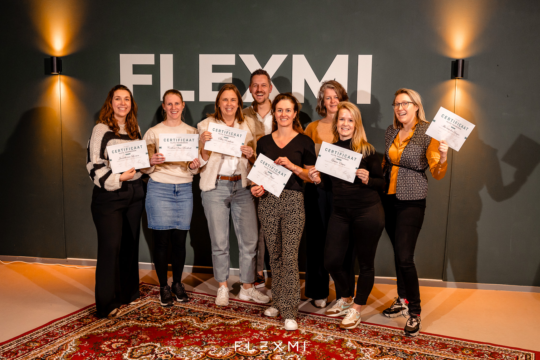 Workshopgroep met certificaat na afloop