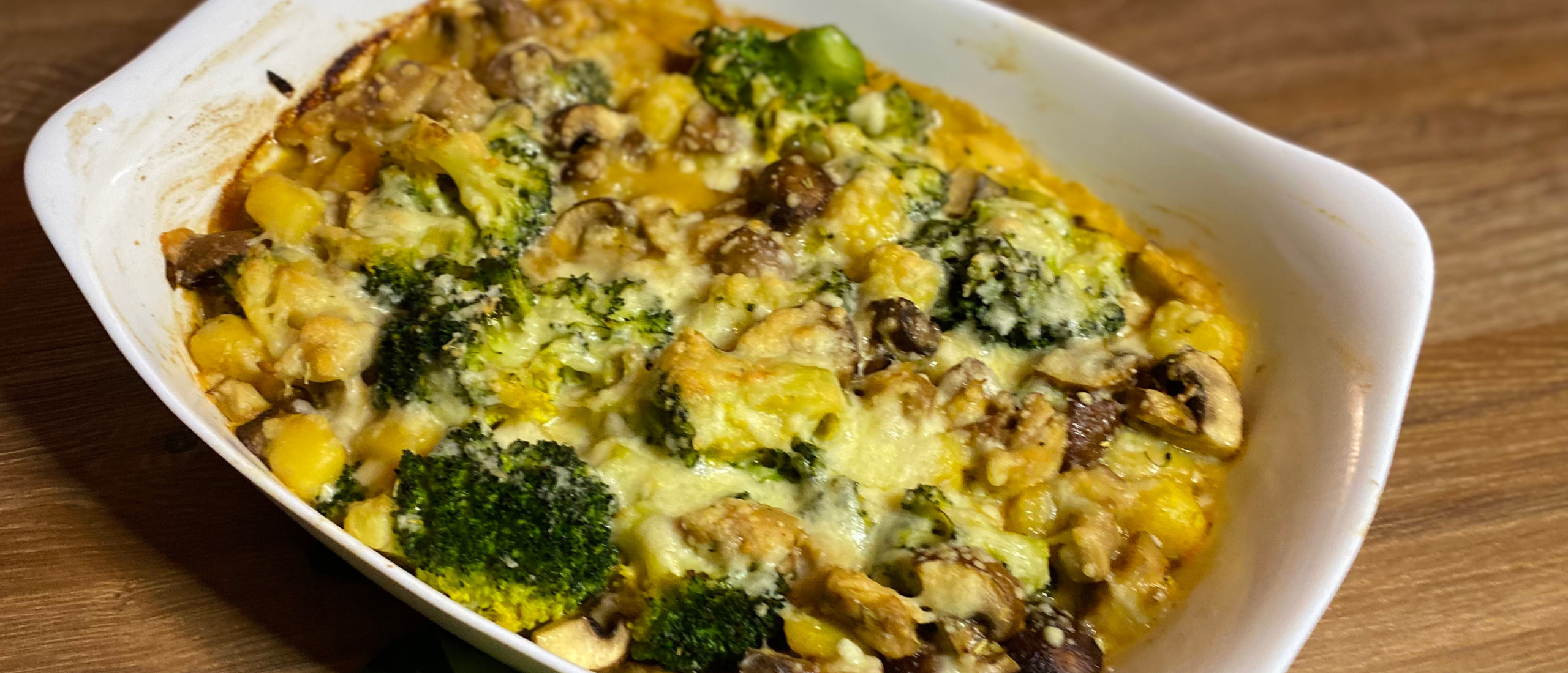 Krieltjes ovenschotel met kip en broccoli