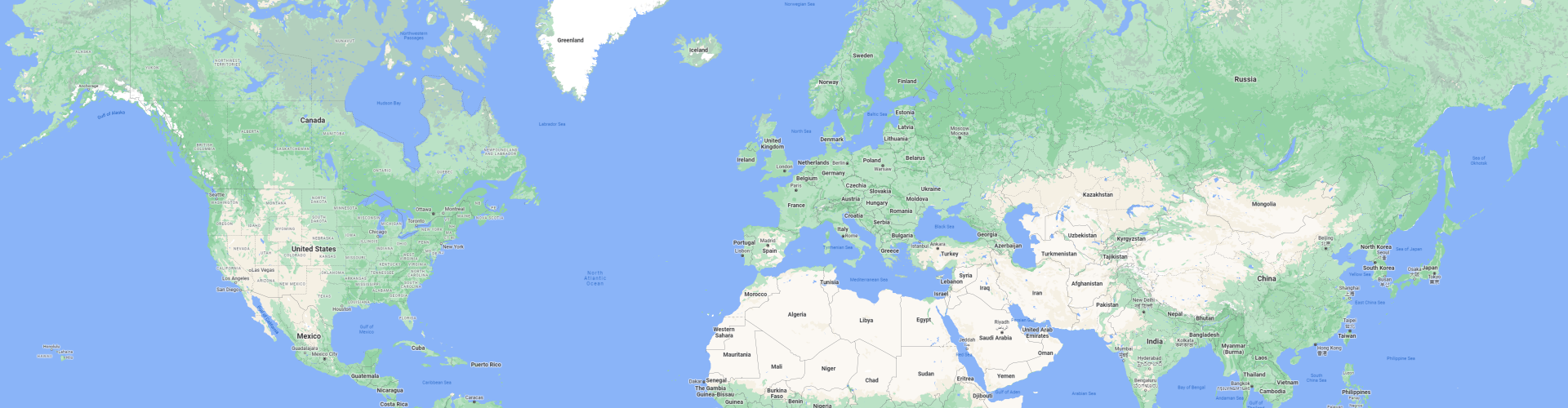 Google Maps World map
