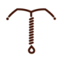 Icoon van een spiraaltje dat de ondersteuning van acupunctuur symboliseert voor het herstel van de natuurlijke menstruatiecyclus en vruchtbaarheid.